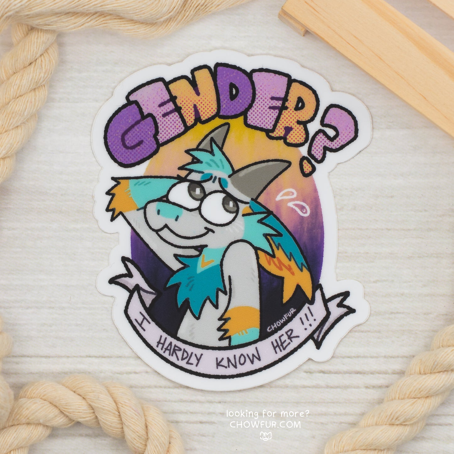 Fisher Gender? Sticker
