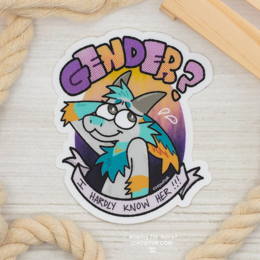 Fisher Gender? Sticker