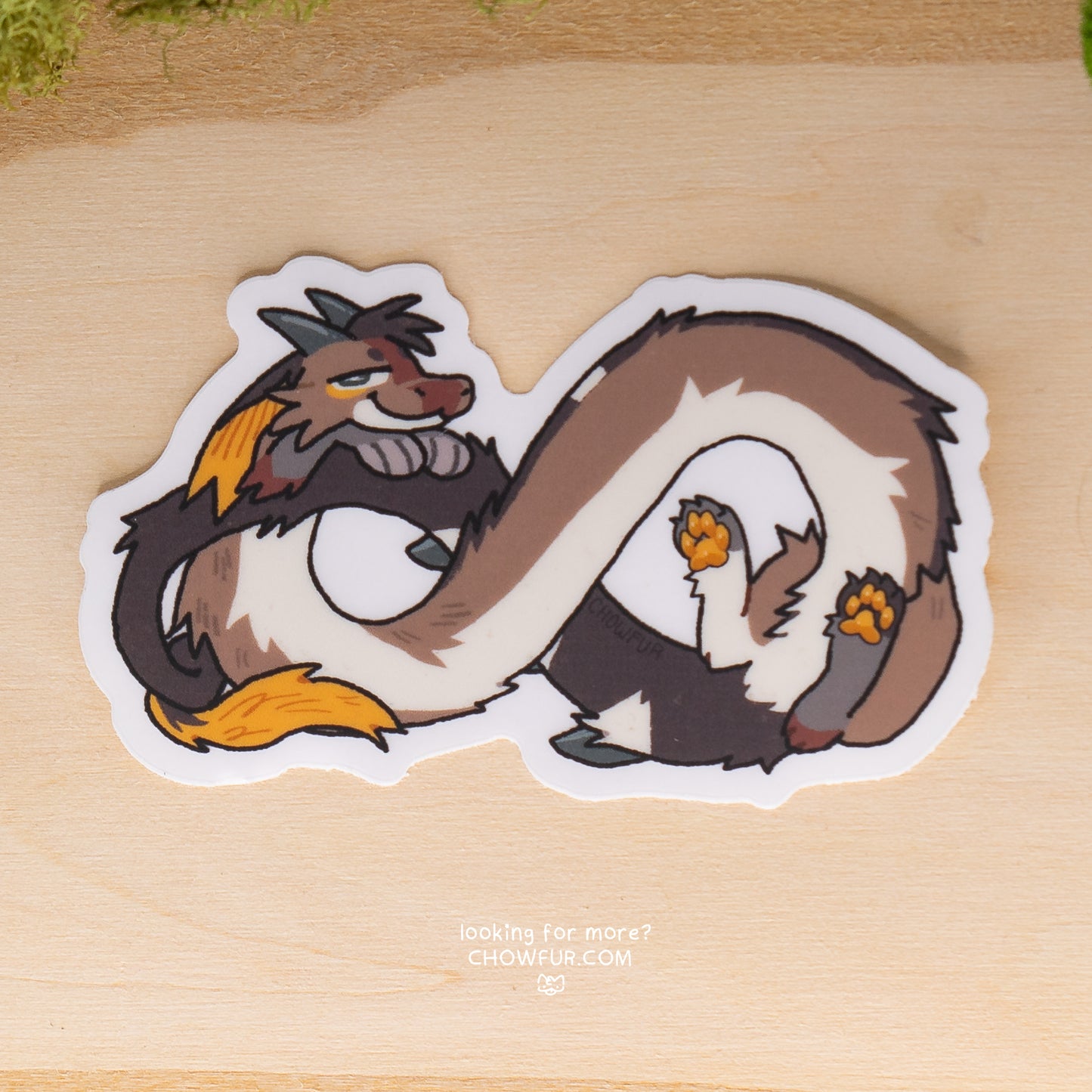 Infinity Oishii Clear Sticker - $5 - Furry Sticker only from Chowfur.com -  Shop now!