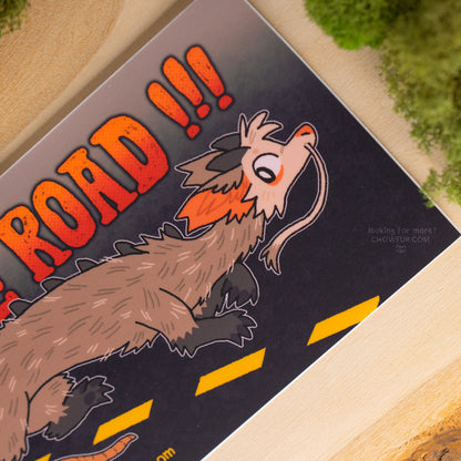 Share The Road Bumper Sticker - $10 - Furry Bumper sticker only from Chowfur.com -  Shop now!