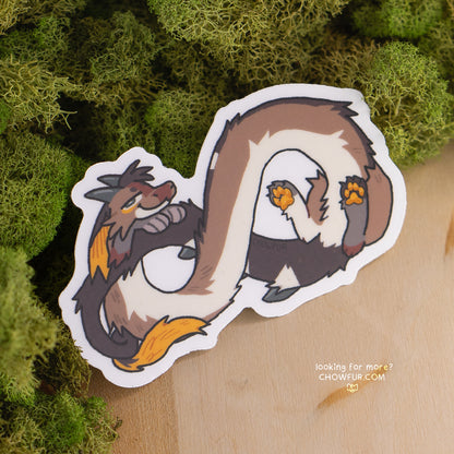 Infinity Oishii Clear Sticker - $5 - Furry Sticker only from Chowfur.com -  Shop now!