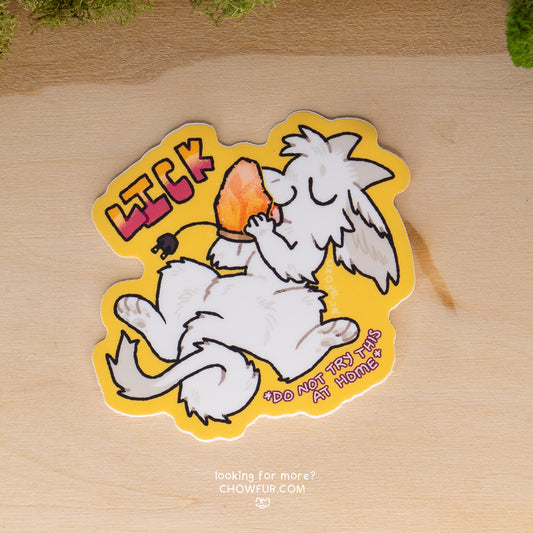 Salt Lamp Sticker - $4 - Furry Sticker only from Chowfur.com -  Shop now!