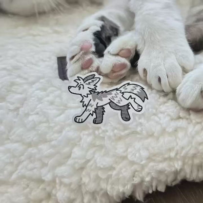 Canine Run Cycle Sticker Sheet